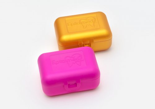Transportboxen In Gold Und Pink