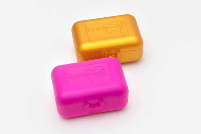 Transportboxen in Gold und Pink – Bild 2