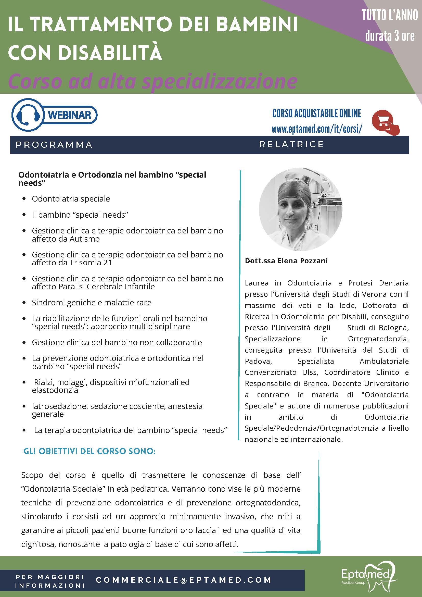 Eptamed TRATTAMENTO DEI BAMBINI CON DISABILITA Pozzani Pagina 1