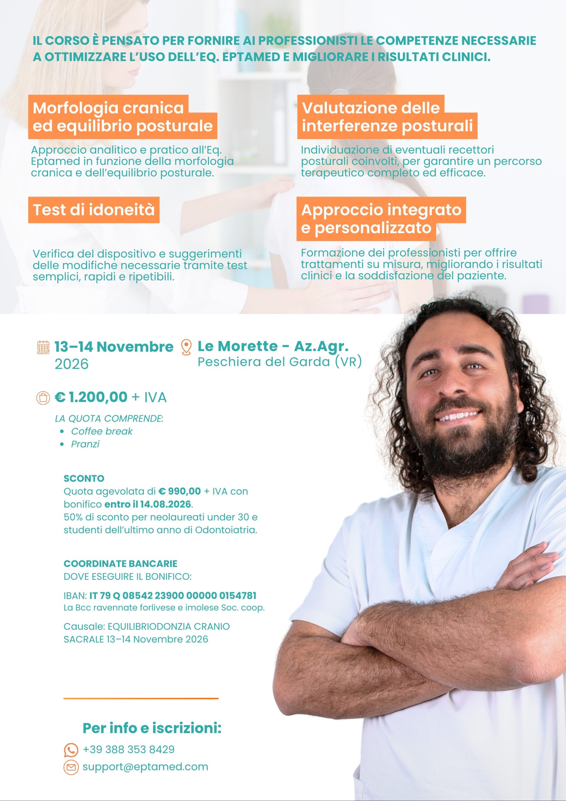 EQUILIBRIODONZIA CRANIO SACRALE – Corso rivolto a odontoiatri e osteopati – 13–14 Novembre 2026 – Peschiera del Garda (VR) 2
