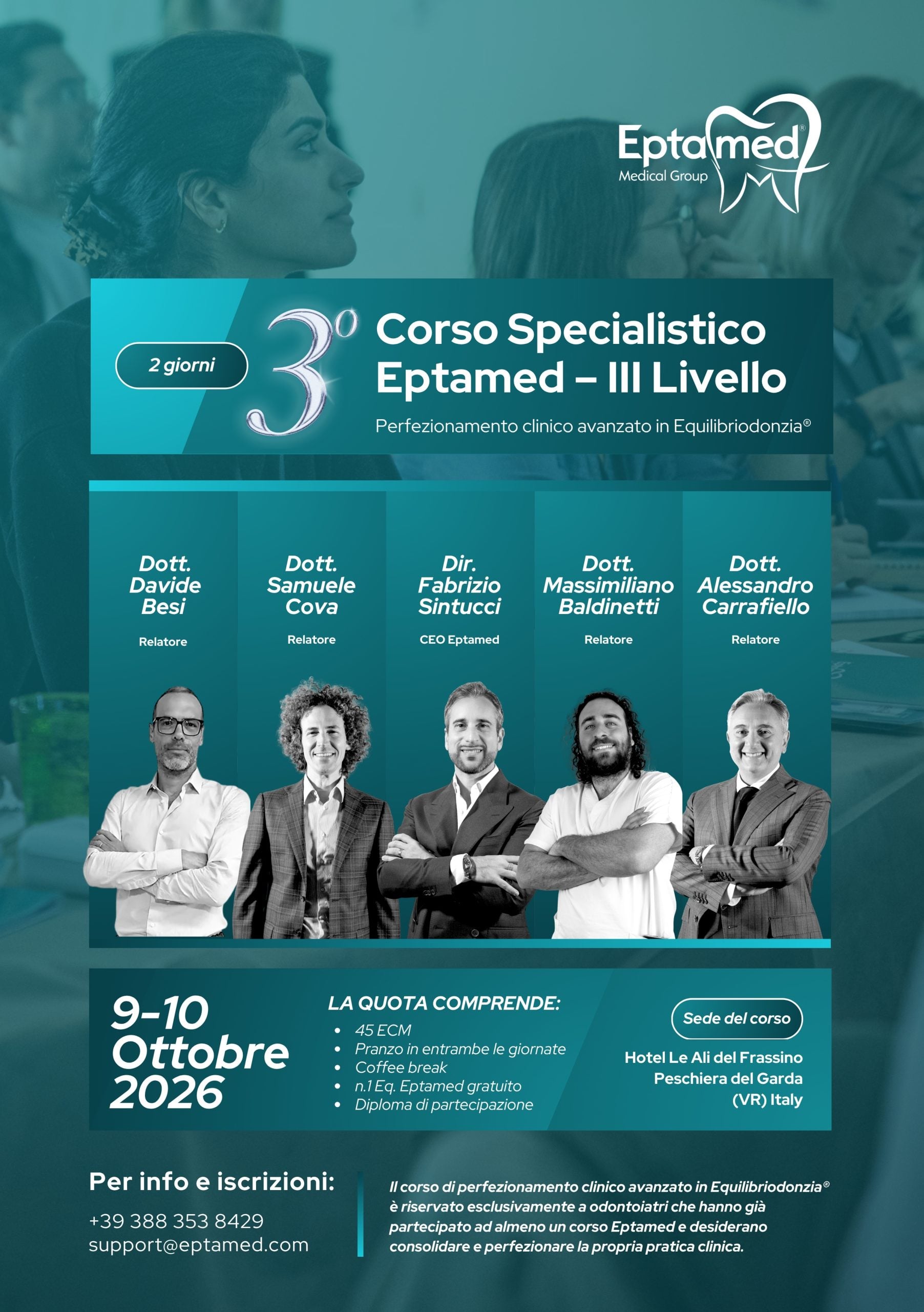 CORSO SPECIALISTICO DI III LIVELLO EPTAMED 9 10 Ottobre 2026 1