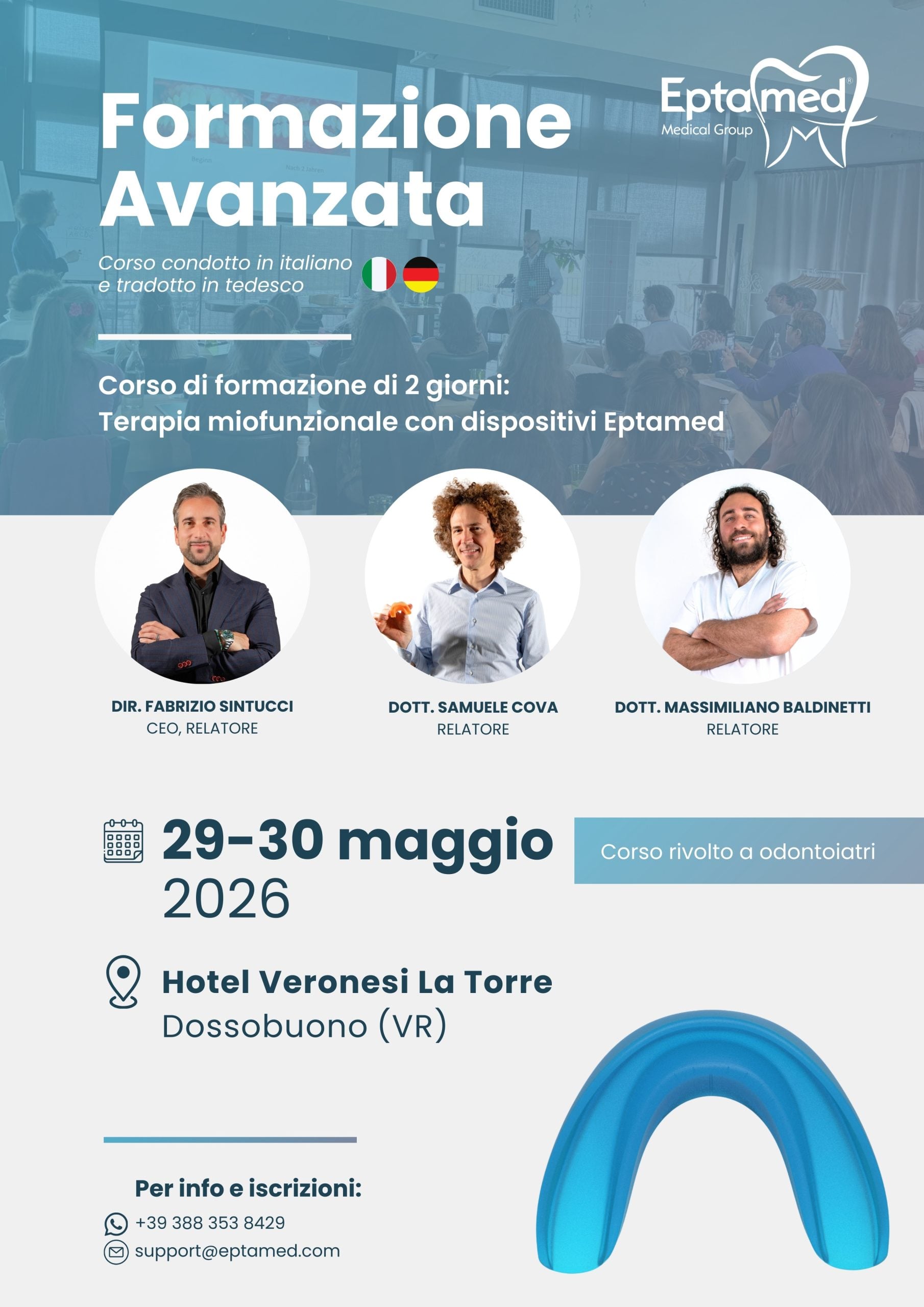 FORMAZIONE AVANZATA – Corso rivolto a odontoiatri – Maggio 2026 – Dossobuono (VR) 1
