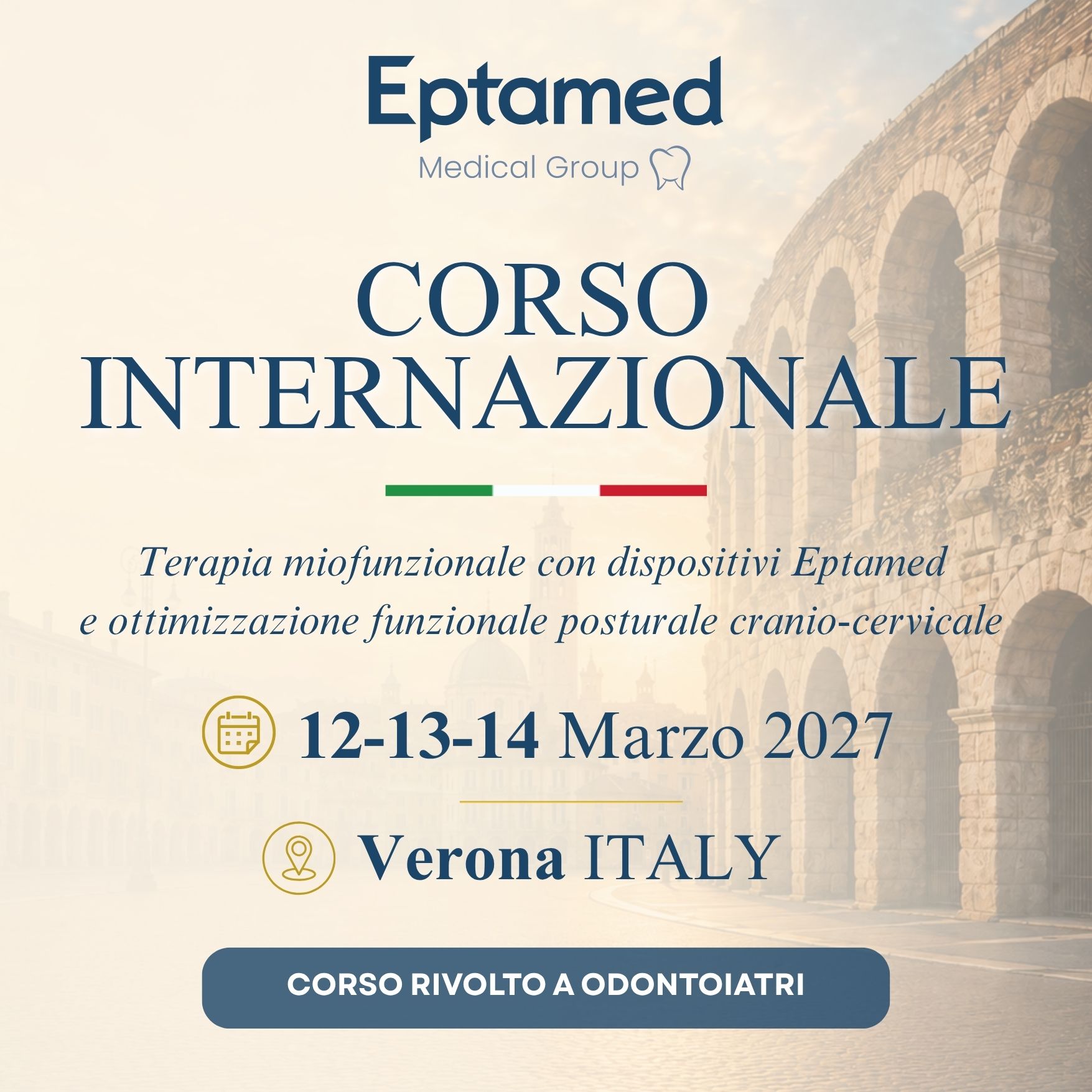 Corso Internazionale Eptamed Verona Marzo 2027 timeline