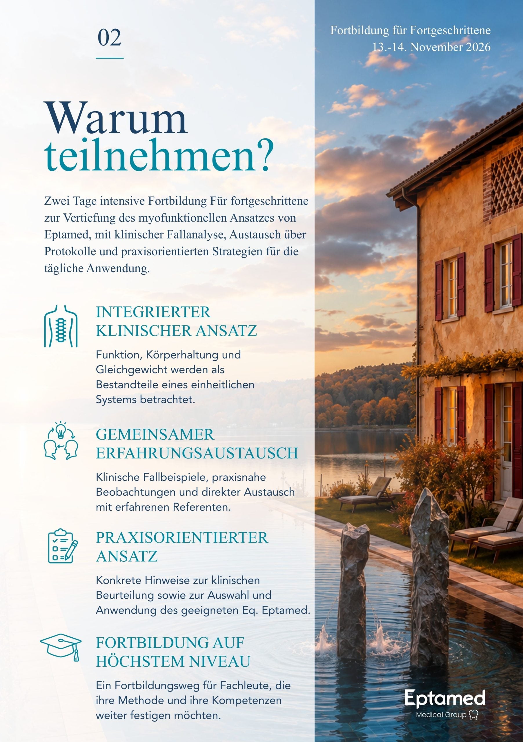 Fortbildung fuer Fortgeschrittene Peschiera 13. 14. November 2026 Seite 2