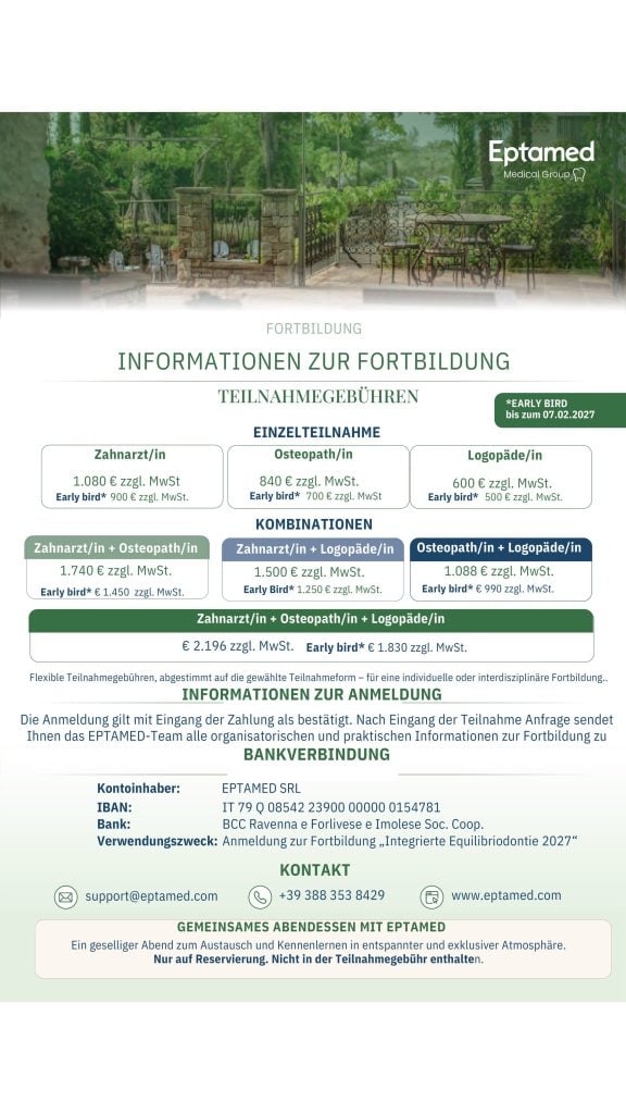 Integrierte Equilibriodontie – Peschiera del Garda 7.-8. Mai 2027 – Seite 5